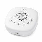 Máquina de ruído branco para bebé em ABS com 24 sons, luz noturna, USB e temporizador, deteção de choro